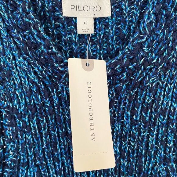 Anthropologie Pilcro Blue Knit Sleeveless Sweater Tank NWT Size Extra Small - Picture 5 of 7